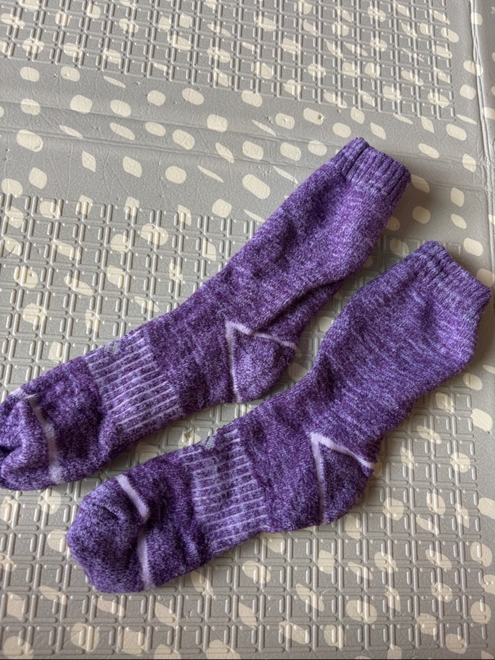 Thick purple socks